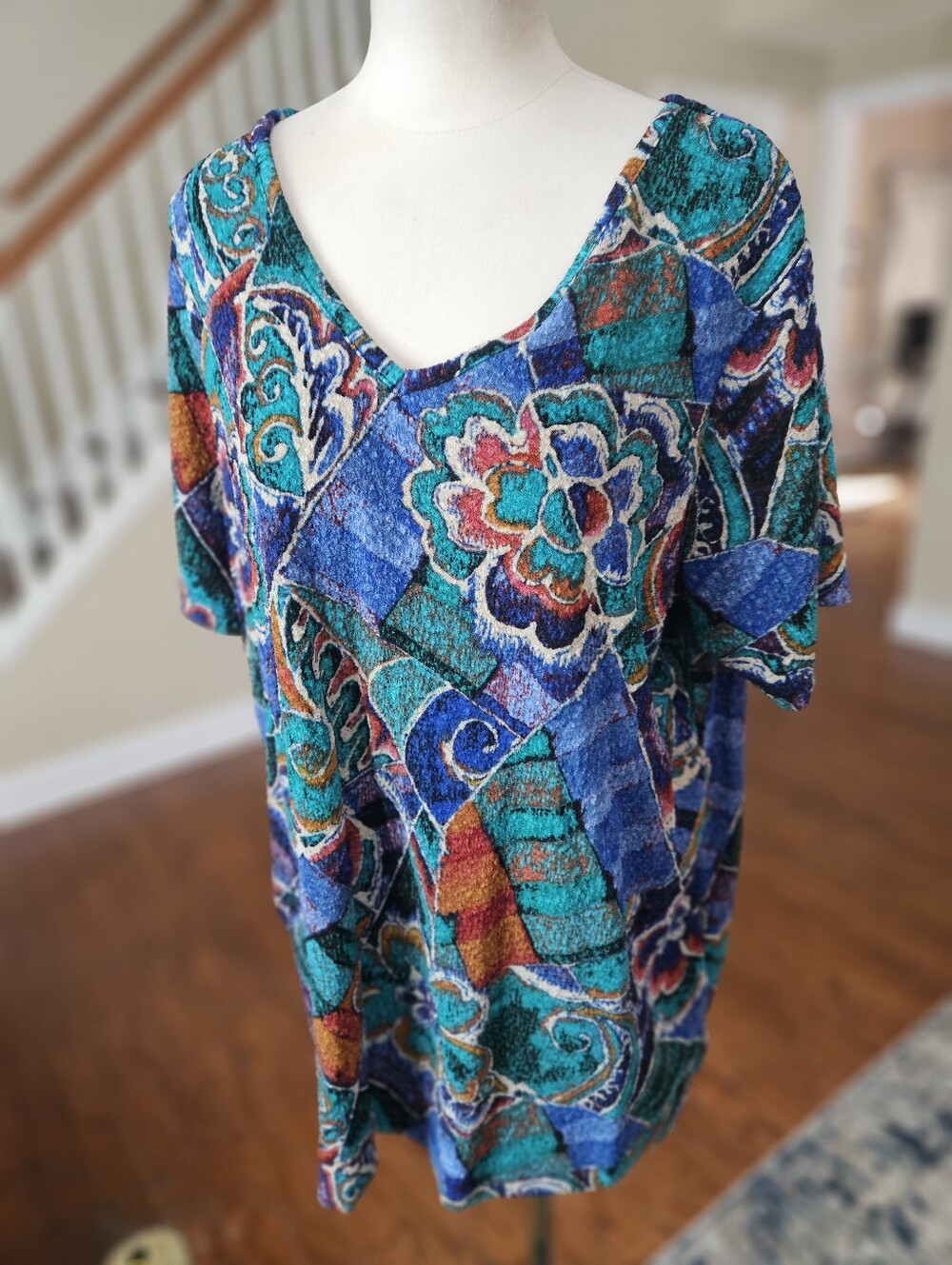 VTG Soft Focus Floral Top Large